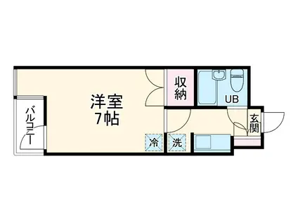 メゾン・ド・アンピール(1K/3階)の間取り写真