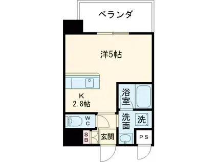安里駅前.BLDG(1K/4階)の間取り写真