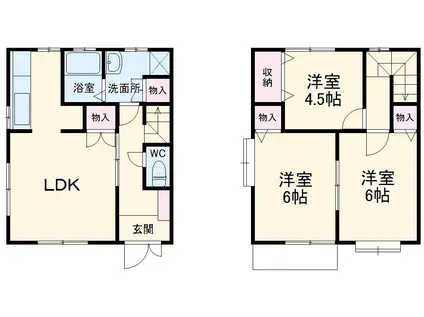 大洲S&ai(3LDK)の間取り写真