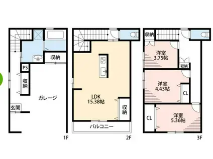 Maison Lien 中岡崎(3LDK)の間取り写真