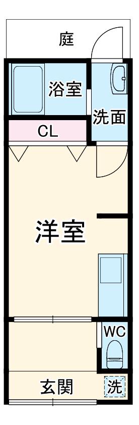阪急電鉄京都線 西院駅(阪急) 徒歩8分 1階建 築52年(ワンルーム)の間取り写真