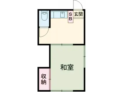 TREAT(1K/2階)の間取り写真