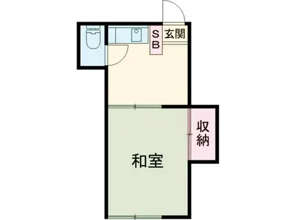 TREAT(1K/2階)の間取り写真