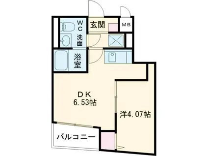ユーレジデンス武蔵小山(1DK/-1階)の間取り写真