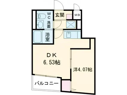 ユーレジデンス武蔵小山(1DK/3階)の間取り写真