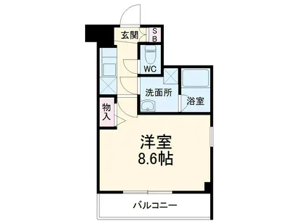 MAXIV武蔵新城DUE(1K/2階)の間取り写真