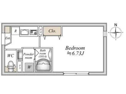 LIVEFLAT巣鴨(1K/3階)の間取り写真