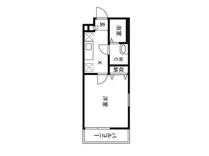 ヘリテイジ浦和別所(1K/3階)の間取り写真