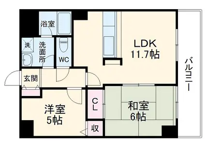 ビエラコート南浦和(2LDK/4階)の間取り写真