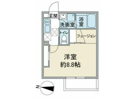 ゴールドヒルズ5(1K/3階)の間取り写真