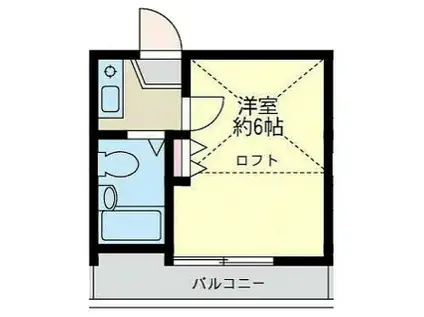 レオパレス21西ヶ原第1(1K/2階)の間取り写真