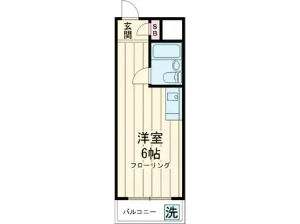 国際パレス自由が丘(ワンルーム/2階)の間取り写真