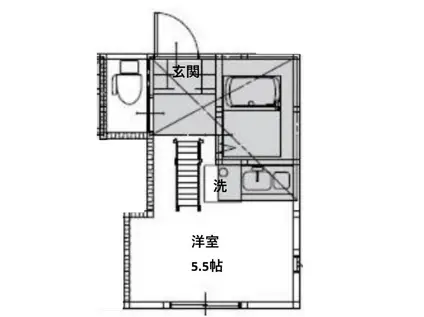 G・Aヒルズ菊名Ⅱ(ワンルーム/2階)の間取り写真