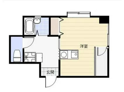 グロブナーハウス(ワンルーム/3階)の間取り写真
