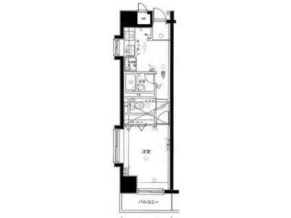 メインステージ赤羽北(1K/2階)の間取り写真