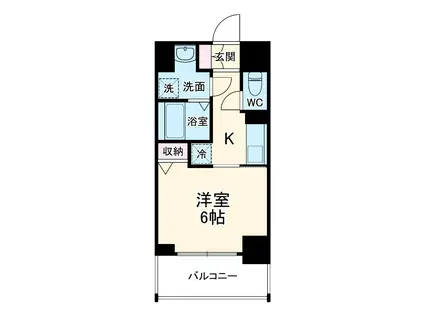 レジデンス鶴間駅前(1K/11階)の間取り写真