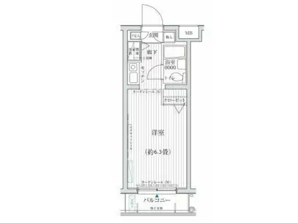 リライア百合ヶ丘(1K/5階)の間取り写真