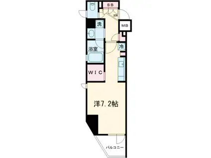 B CITY APARTMENT ITABASHI NORT(1K/3階)の間取り写真
