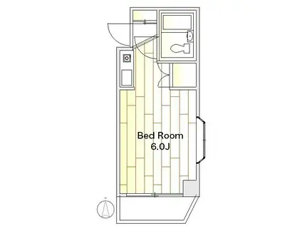 テラスカキヌマ(ワンルーム/2階)の間取り写真