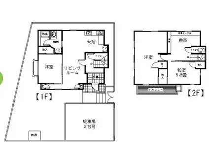 つくばエクスプレス 研究学園駅 徒歩31分 2階建 築36年(4LDK)の間取り写真