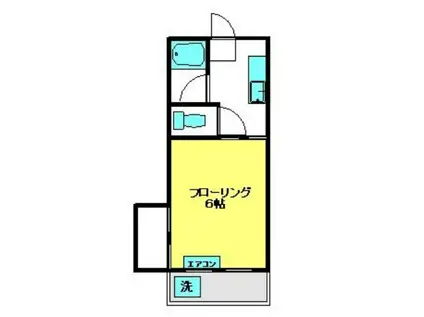 スミレハイツ(1K/3階)の間取り写真