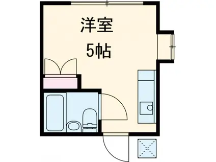 ヴィジョン上板橋(1K/2階)の間取り写真