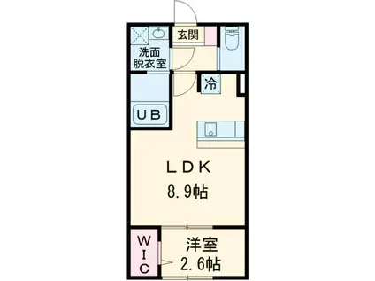 KEIAI RESIDENCE 小岩(1K/3階)の間取り写真