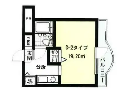 QUEENS ACADEMIA(1K/4階)の間取り写真