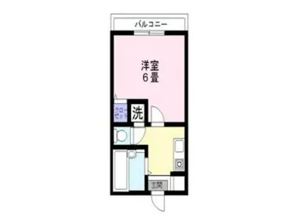 メゾン・ド・ティファニーⅢ(1K/1階)の間取り写真