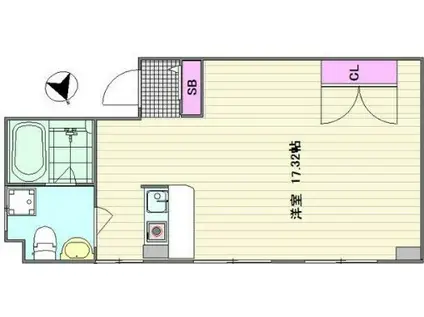 WAKO S MEJIRO(ワンルーム/3階)の間取り写真