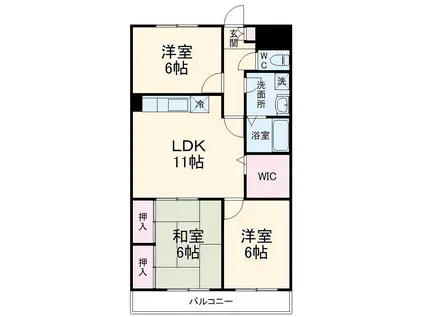 ロイヤルシャトー南流山(3LDK/2階)の間取り写真