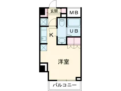 MAXIV八王子(ワンルーム/9階)の間取り写真
