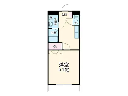 プリマベーラ(1K/1階)の間取り写真