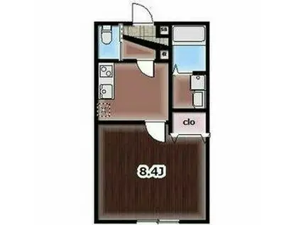 エレ・シャルム墨田(1K/3階)の間取り写真