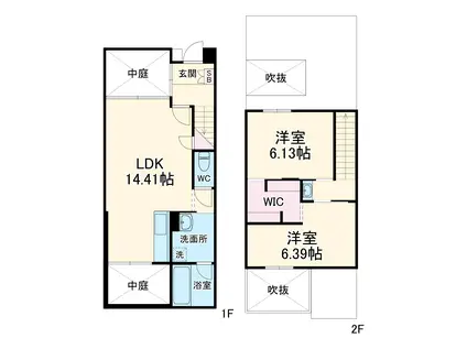 今出川コートハウス(2LDK)の間取り写真