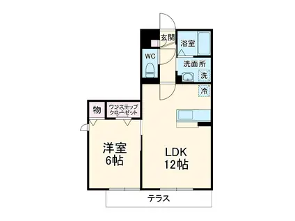 パークフラッツ(1LDK/2階)の間取り写真