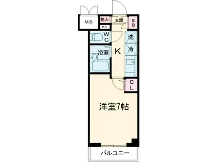 ESTEM COURT KOMAGOME六義園(1K/4階)の間取り写真