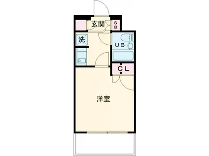 ナイスアーバンお花茶屋駅前通(1K/6階)の間取り写真