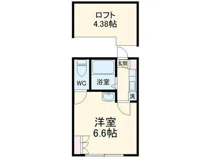 ルロジェ(1K/1階)の間取り写真