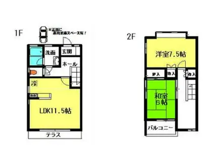 テラスセガン(2LDK)の間取り写真