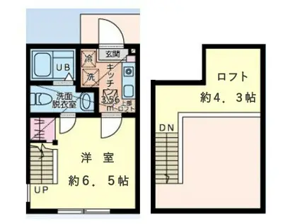 シティハイツ成瀬(1K/1階)の間取り写真