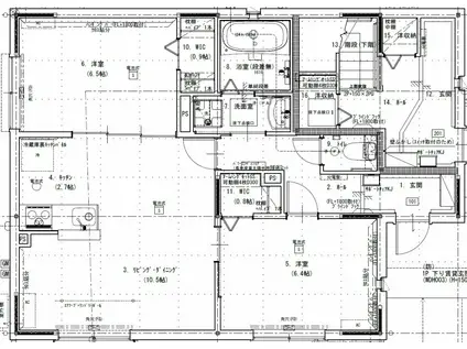 TEI COURT東海(2LDK/1階)の間取り写真