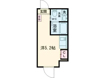 FL レジデンス早稲学府Ⅲ(ワンルーム/2階)の間取り写真