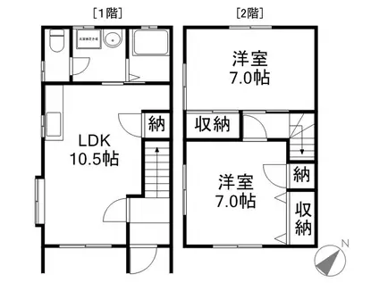 ソレアード佐鳴台(2LDK)の間取り写真