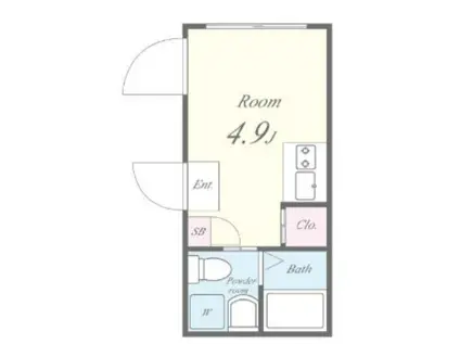 FL レジデンス早稲学府Ⅲ(ワンルーム/3階)の間取り写真