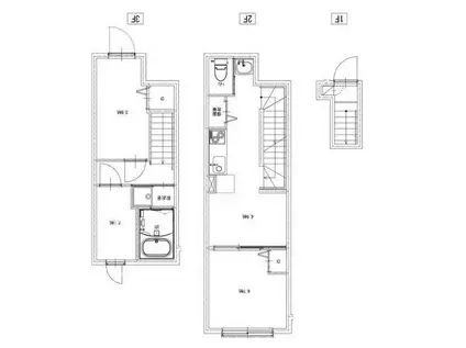 ソルナクレイシア荻窪Ⅲ(3LDK/2階)の間取り写真