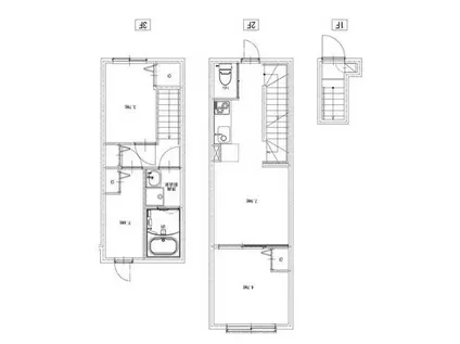 ソルナクレイシア荻窪Ⅲ(3LDK/2階)の間取り写真