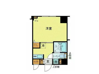 フェニックス川崎(1K/7階)の間取り写真