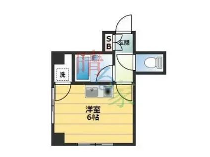 ディンプル国分寺(ワンルーム/2階)の間取り写真