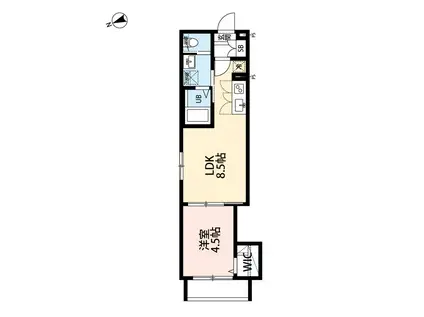 ROBOT HOME新八柱Ⅱ(1LDK/2階)の間取り写真